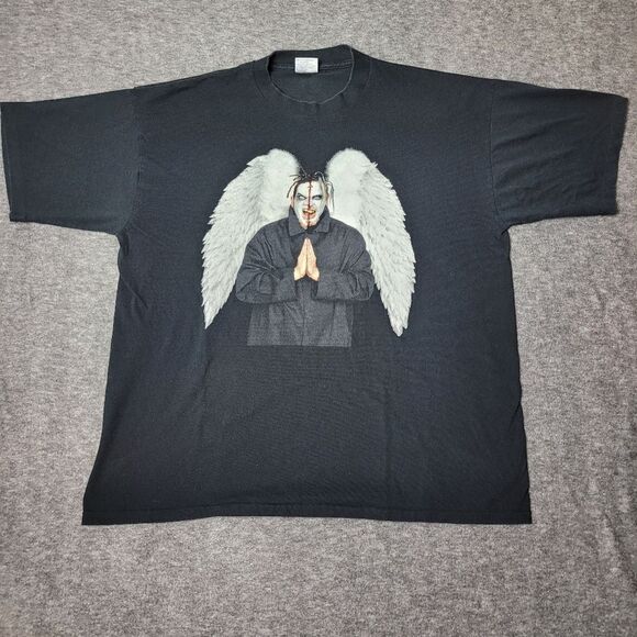 Vtg 90's Twiztid Freek Show Hoody Angel Wings Split Face Size XL Unisex T-Shirt - Picture 1 of 14